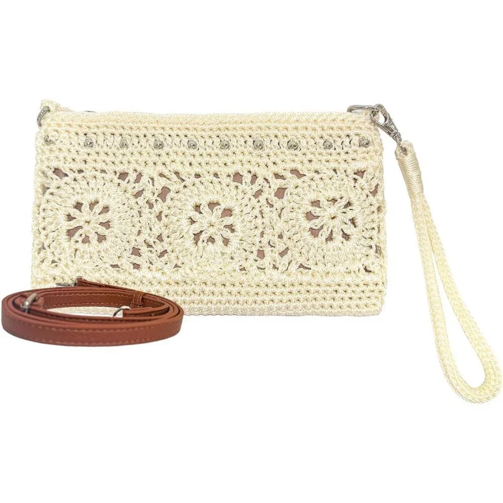 Wristlet Wallet Clutch Polyester Compact Small Phone Bag for Women